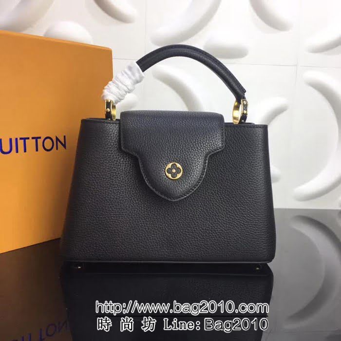 路易威登LV頂級原單M94517黑色 經典Capucines BB手袋 YDH1691